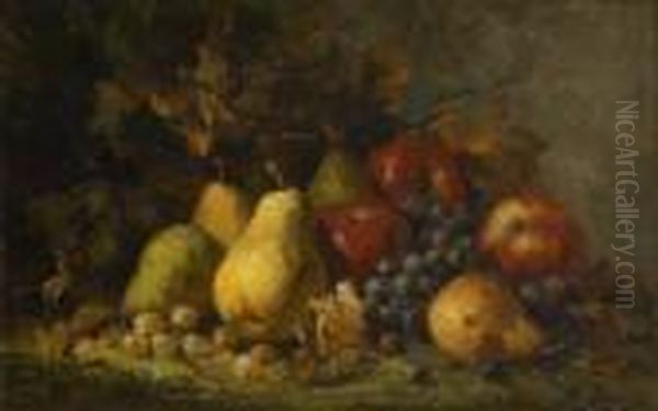 Composition Aux Poires, Prunes Et Raisins - view 1