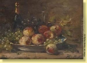 Nature Morte Aux Fruits Et A La Bouteille