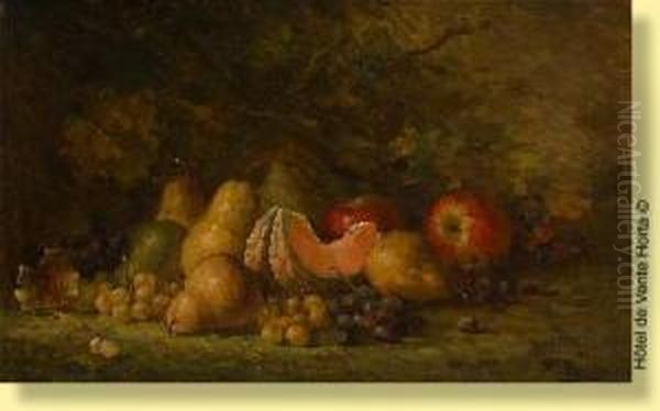 Composition Aux Poires, Melons Et Raisins - view 1