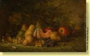 Composition Aux Poires, Melons Et Raisins by Hubert Bellis