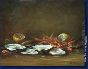 Nature Morte Aux Fruits De Mer by Hubert Bellis