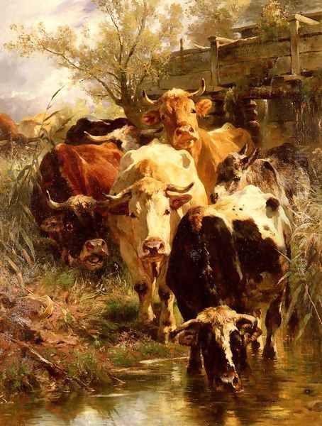 Heading For Water by Anton Braith