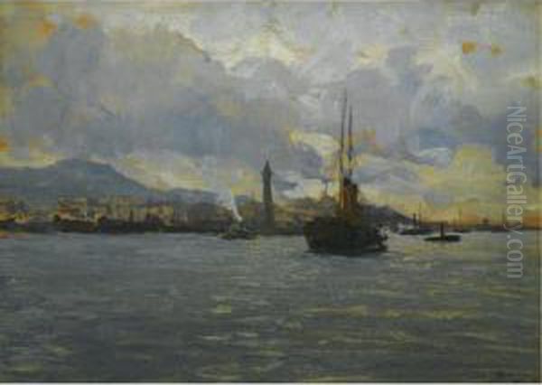 Harbor On A Gray Day - view 1