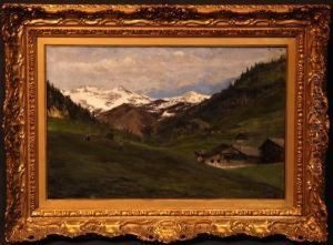 Paesaggio Montano Con Cascine