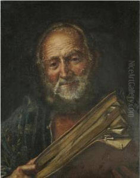 A Bearded Man Holding A Book - view 1
