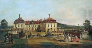 Veduta Della Villa Imperiale Schlosshof Presso Vienna