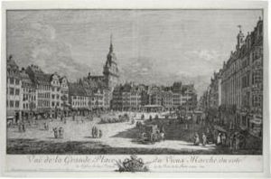 Vue De La Grande Place Du Vieux
Marche, Du Cote De L'eglise De La Ste Croix Et La Rue De La Porte Neuve
(de Vesme 17; Kozakiewicx 175) Vue De La Grande Place Du Vieux
Marche, Du Cote De L'eglise De La Ste Croix Et La Rue De La Porte Neuve
(de Vesme 17; Kozakiewicx 175)