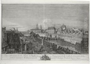 Vue Exterieure De La Porte 
D'italie Des Rempars De La Ville De Dresden Et De Partie De Dresden (de 
V. 16; K. 163) by Bernardo Bellotto