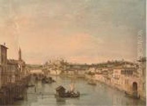 The River Adige From The Ponte Nuovo