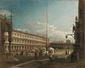 Venezia: Piazza San Marco Dal Campo San Basso by Bernardo Bellotto