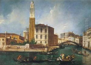 Vista De La Iglesia De San Jeremias Con La Entrada A Cannaregio