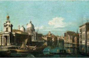 Veduta Del Canal Grande Con La
Punta Della Dogana E La Chiesa Della Salute Sulla Sinistra by Bernardo Bellotto