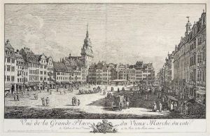 La Place Du Vieux Marche Et L'eglise De La Sainte Croix A Dresde (de Vesme 17)