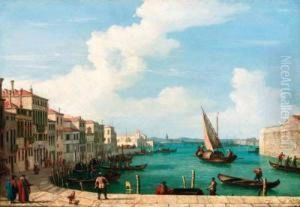 Figures On A Venetian Quay