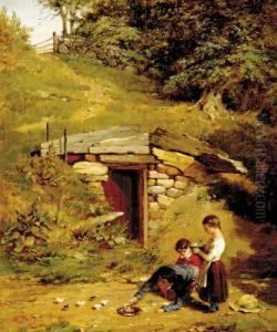 Feeding Chicks Af by Albert (Fitch) Bellows