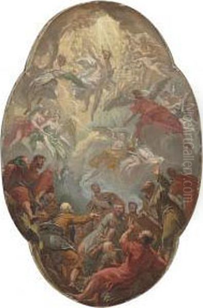 The Ascension Of Christ, A Modello by Antonio Bellucci