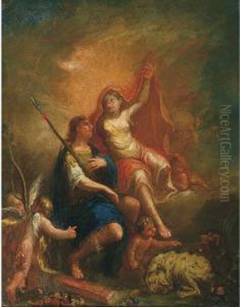 Venere Cerca Di Trattenere Adone - view 1
