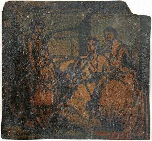 Tres Jovenes Y Una Nina by Federico Beltran-Masses