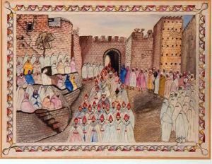 La Sortie Du Sultan De Sonpalais by Mohammed Ben Ali R'Bati