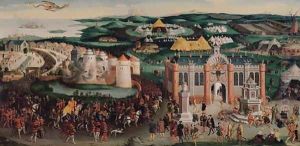Meeting at the Field of the Cloth of Gold, 7th June 1520, after Hans Holbein the Elder by Friedrich Bouterwek
