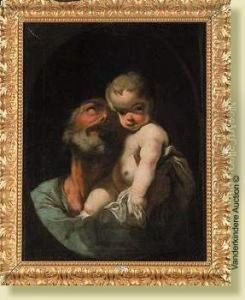 Joseph Portant L'enfant Jesus by Federico Bencovich