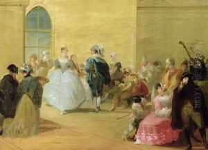 The Masked Ball by Giuseppe Bernardino Bison