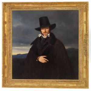 The Artist's Friend, Painter Wilhelm Kaulbach by Wilhelm Ferdinand Bendz