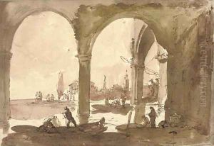A Venetian loggia by Giuseppe Bernardino Bison