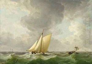 A Cutter in a Strong Breeze by Charles Brooking