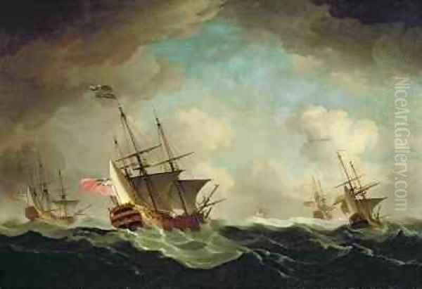 A Squadron Going to Windward - view 1