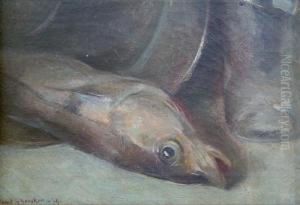 Fish Still Life by Gerrit Albertus Beniker