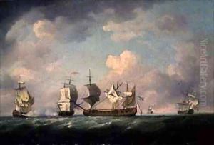The Capture of the 'Marquis d'Antin' and the 'Louis Erasme'