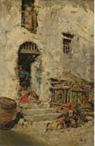 A Family In Naples by Jose Benlliure Y Gil