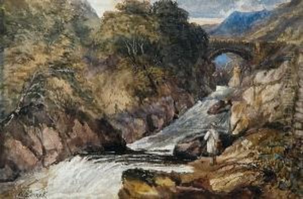 Fisherman In A Landscape - view 1