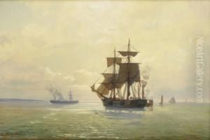 Seilskuter Og Dampbater 1877