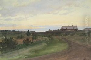 Weite Dorflandschaft by Albert Nikolaevich Benois