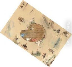 An Artist's Palette by Albert Nikolaevich Benois