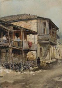 Rural Landscape by Albert Nikolaivich Benua