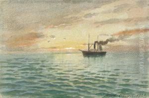 A Steamboat At Sea