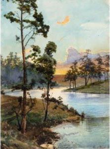 Sunset by Albert Nikolaivich Benua