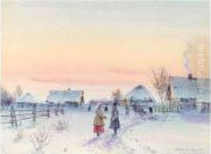 Wiinter Scene In Provincial Russia Wiinter Scene In Provincial Russia