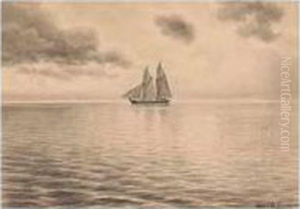 Ship Sailing In Calm Seas - view 1