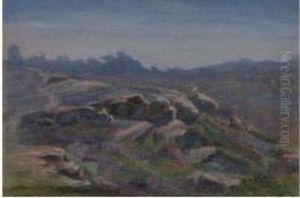 Les Rochers De Fontainebleau by Jean Achille Benouville