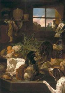 Pantry with Animals, 1703-36 by Domenico Brandi