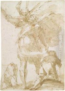 The Sacrifice Of Isaac by Giulio Benso