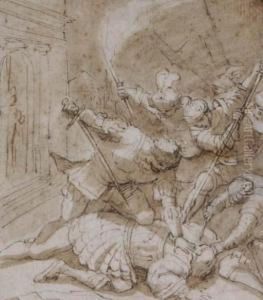 Soldiers Capturing A Man