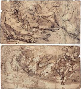 Recto : A Battle Scene; Verso :
Three Figures, After The Ceiling Decoration Of The Salone Dei Giganti In
Palazzo Doria Recto : A Battle Scene; Verso :
Three Figures, After The Ceiling Decoration Of The Salone Dei Giganti In
Palazzo Doria