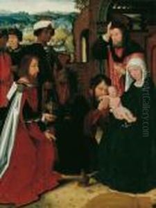 Die Anbetung Der Konige by Ambrosius Benson