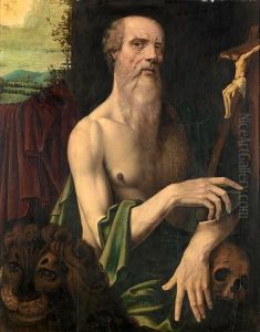 Saint Jerome Repentant by Ambrosius Benson