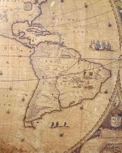 Section of 'Nova Totius Terraum Orbis Tabula' (2) by Joan Blaeu
